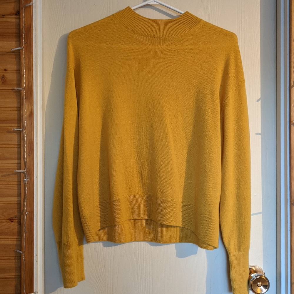 Everlane Cashmere Mustard Sweater
